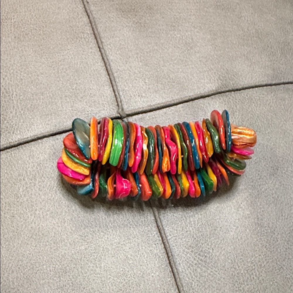 Colorful Multicolor Shell Disk Bracelet